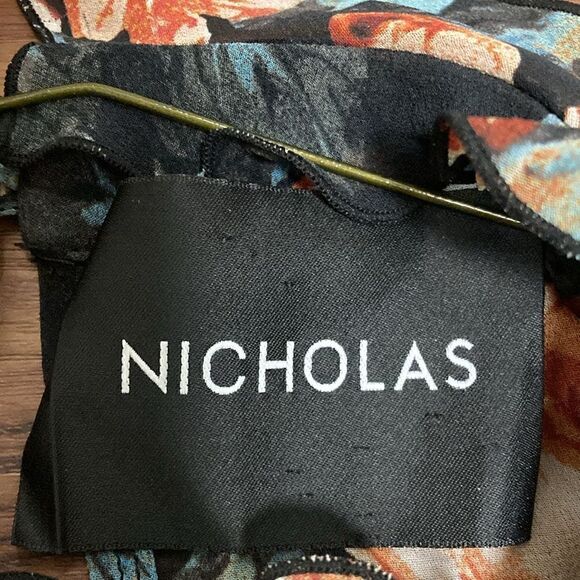 Nicholas NWOT Lola Ruffle Floral Print Silk Blouse. Size 0. - Picture 8 of 11